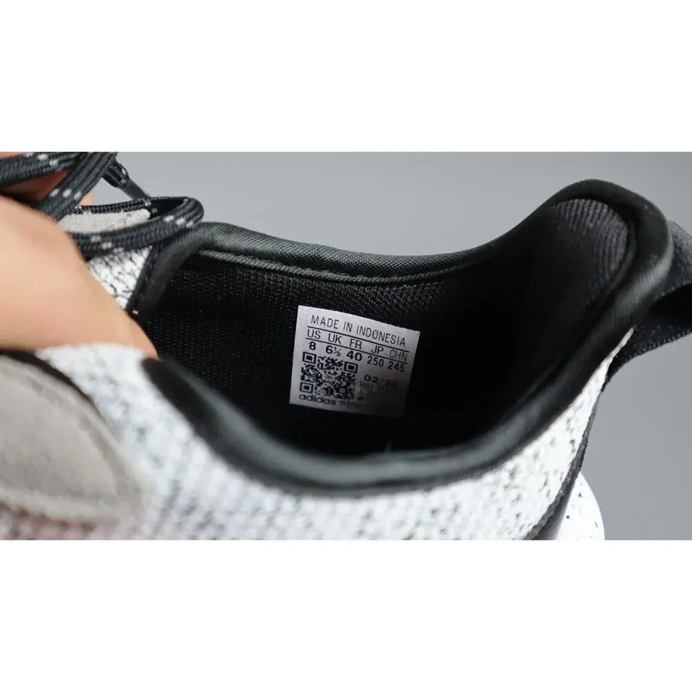 adidas Womens Kaptir Flow 2.0 Lace Up Sneakers Casual Shoes Black White Size 8